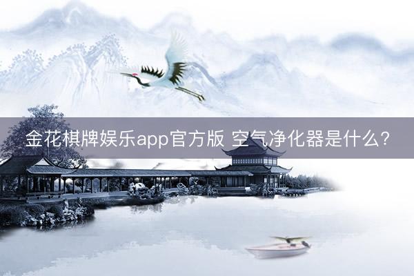 金花棋牌娱乐app官方版 空气净化器是什么?